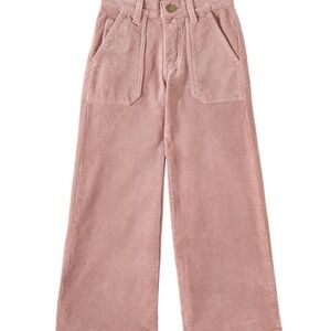 La Coqueta Kids Pink Corduroy Pants